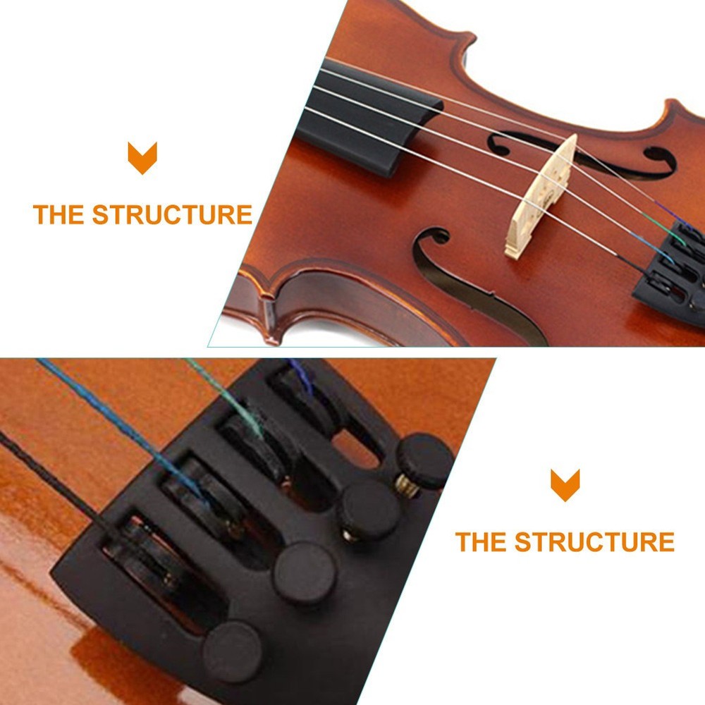 8Pcs Violin Strings Kit 4/4 String Replacements Universal Set Violin Parts