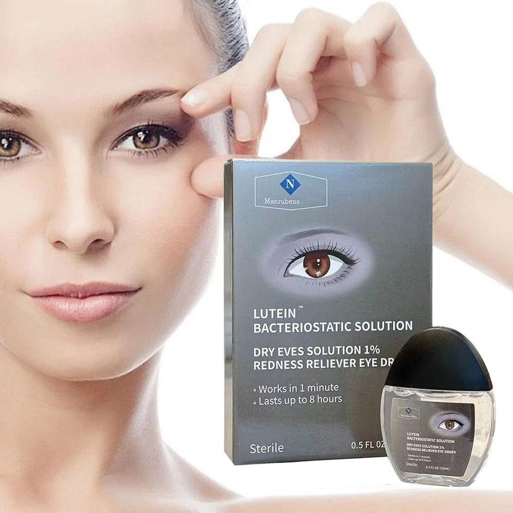 Bacteriostatic Solution, Dry Eves Solution 1% Redness Eye Reliever Drops B5T2