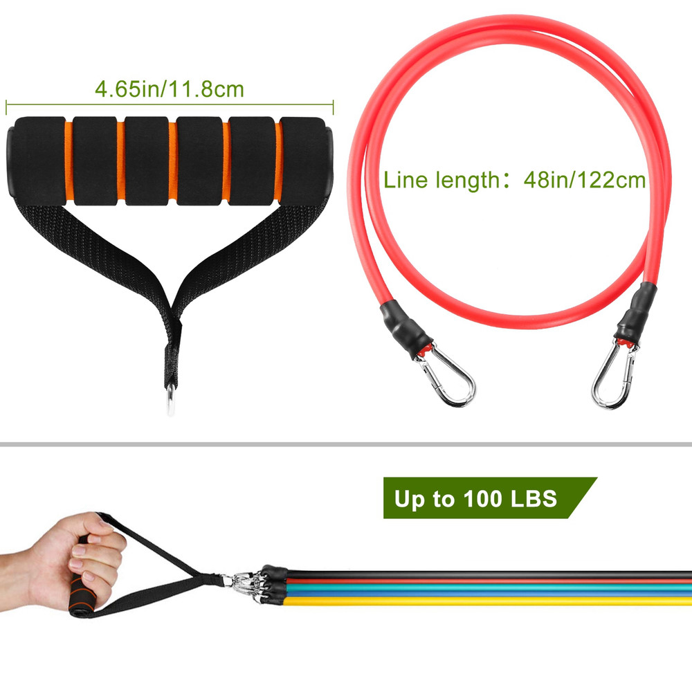 11Pcs Resistance Bands Set