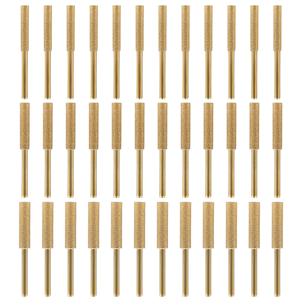 36Pcs 5/32'' 3/16'' 7/32" Chainsaw Sharpener Burr Grinder Drill Bits for Dremel