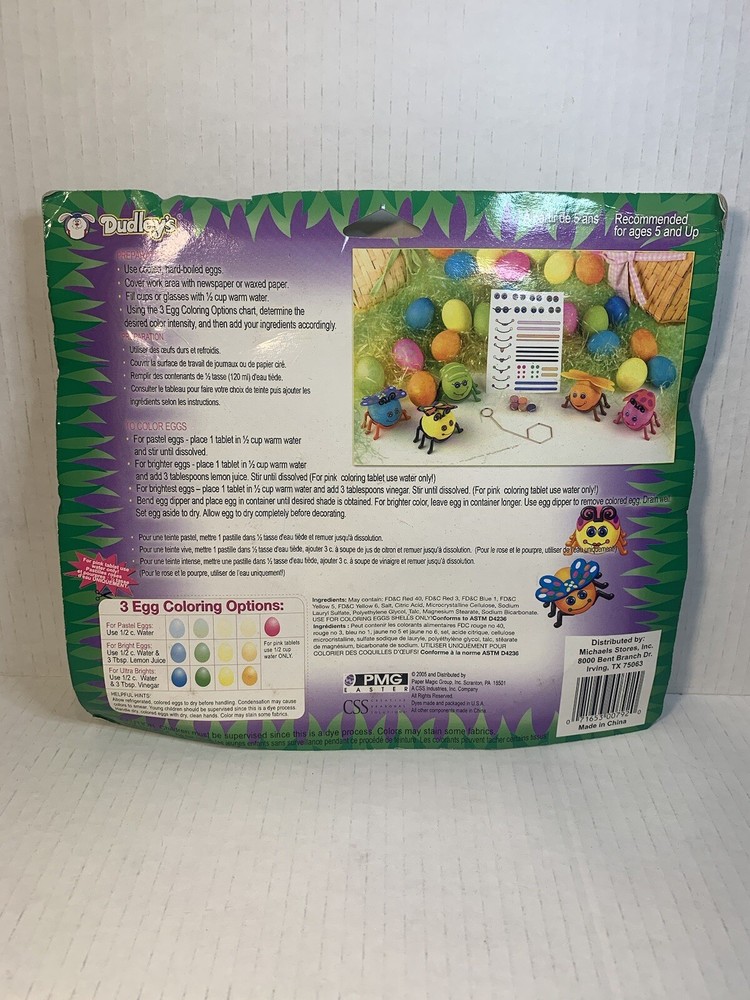 Dudley’s Eggs with Legs Easter Decorating Accessories Kit HTF!!