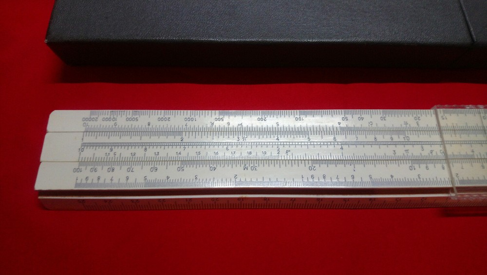 Soviet logarithmic multi ruler, slide Ruler smal made in USSR