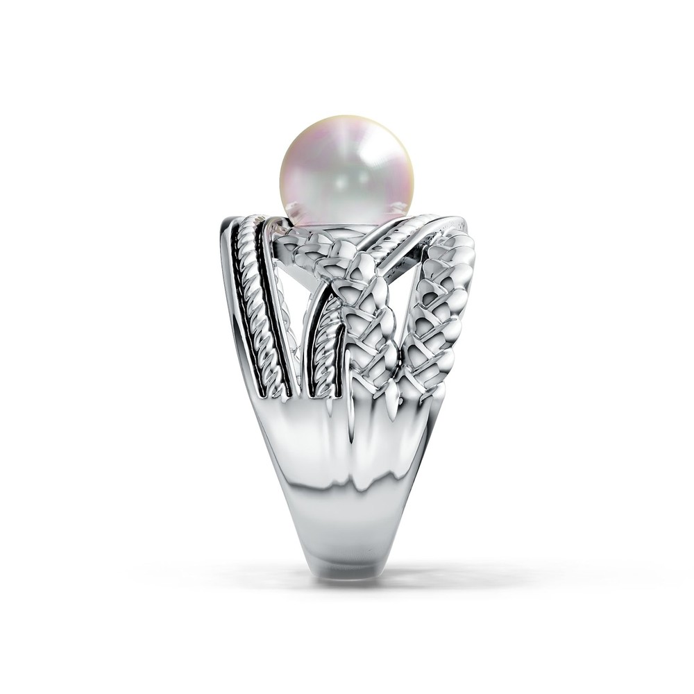 Sterling Silver Semi Mount Ring Setting Round RD 9x9mm