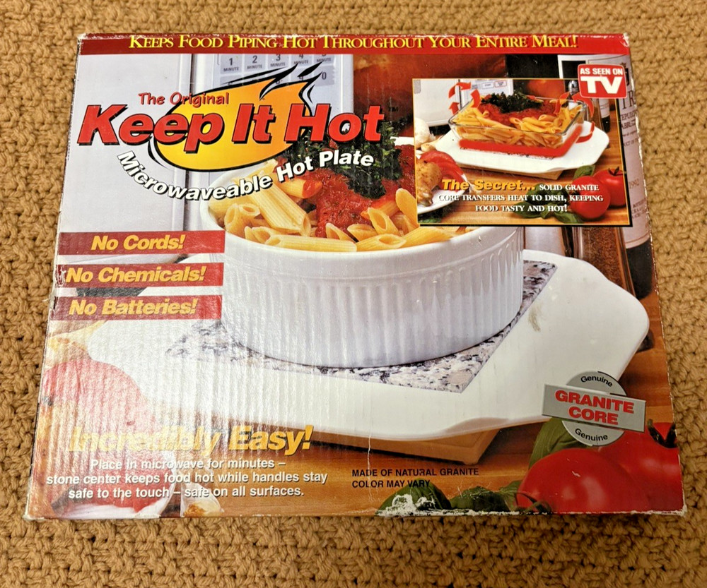 The Original Keep It Hot Microwaveable Plate