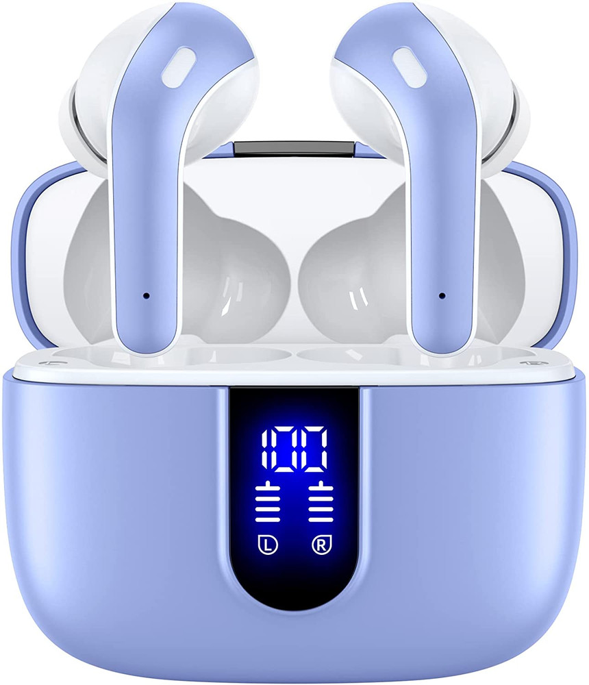 Premium True Wireless Bluetooth Earbuds with 60 Hours Playback and LED Display