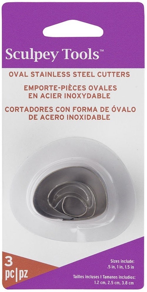 Sculpey Premo Cutter Set 3/Pkg-Irregular Oval - 3 Pack