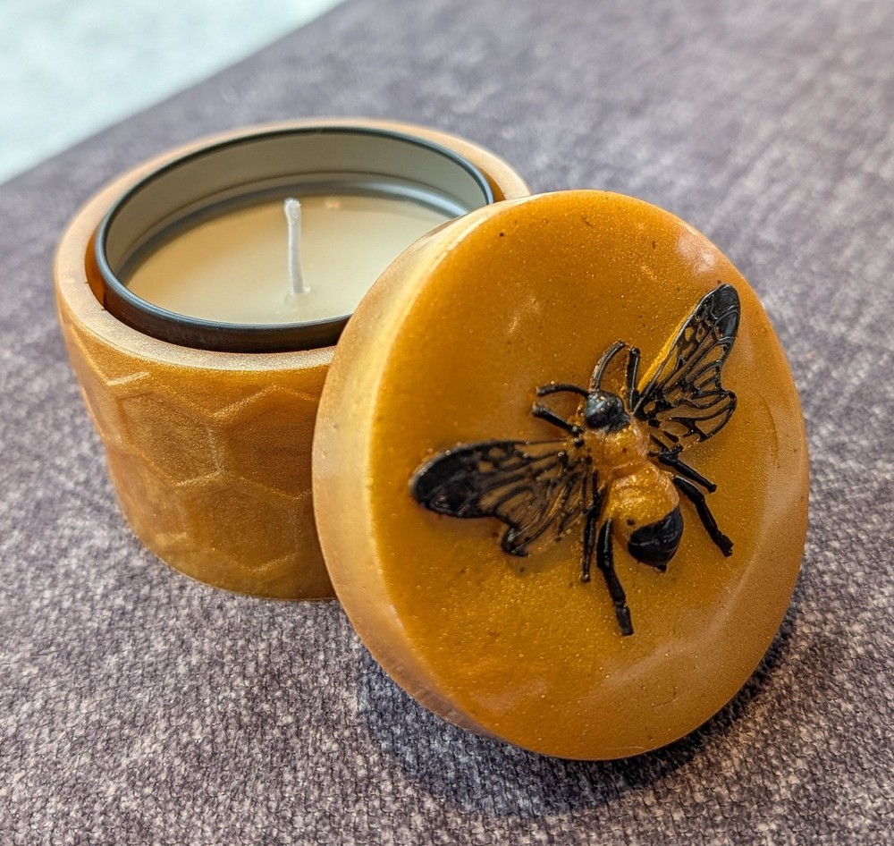 beehive candle and jar ( Vanilla Scented)