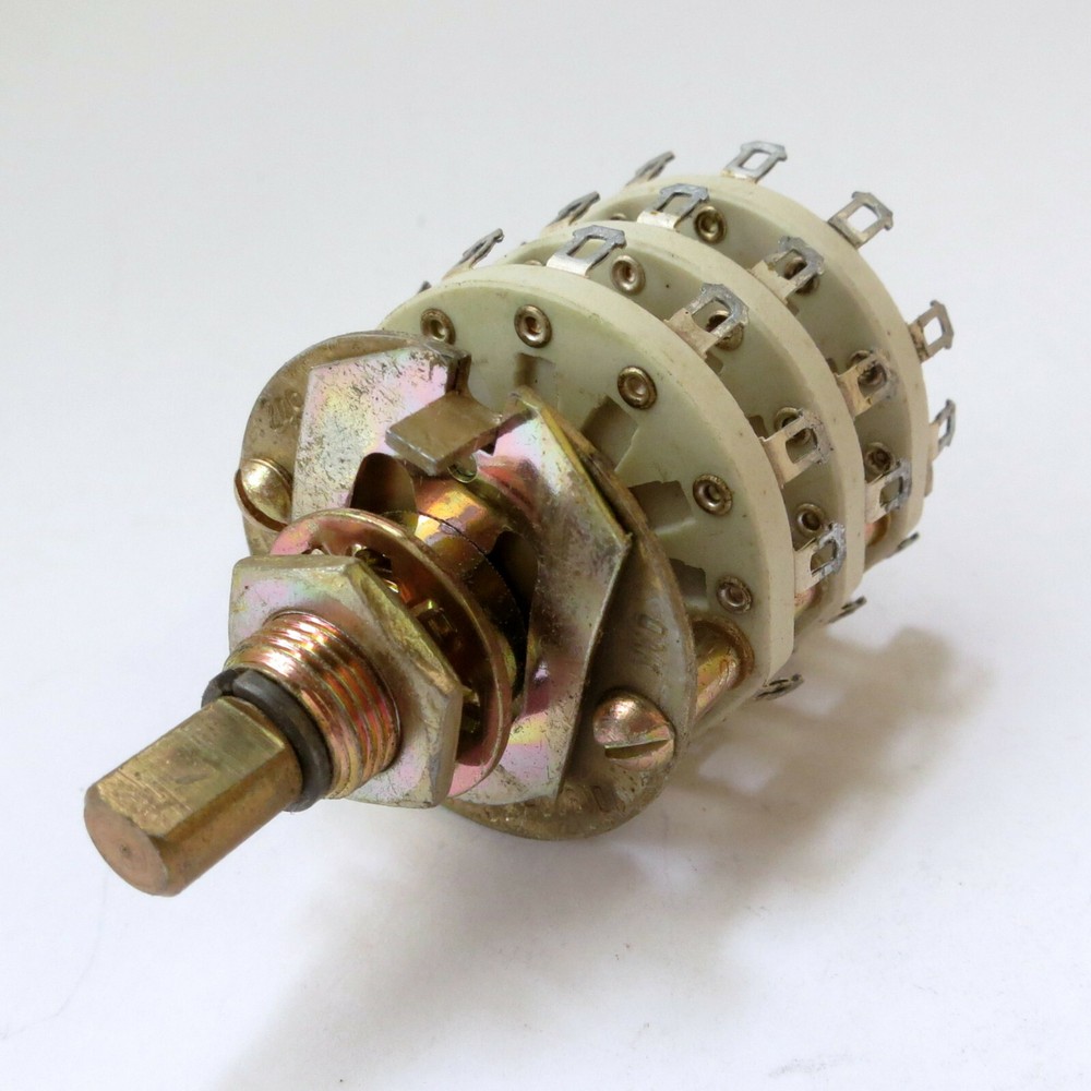 Oak 7 position 3 pole ceramic rotary switch - non-shorting - break before make