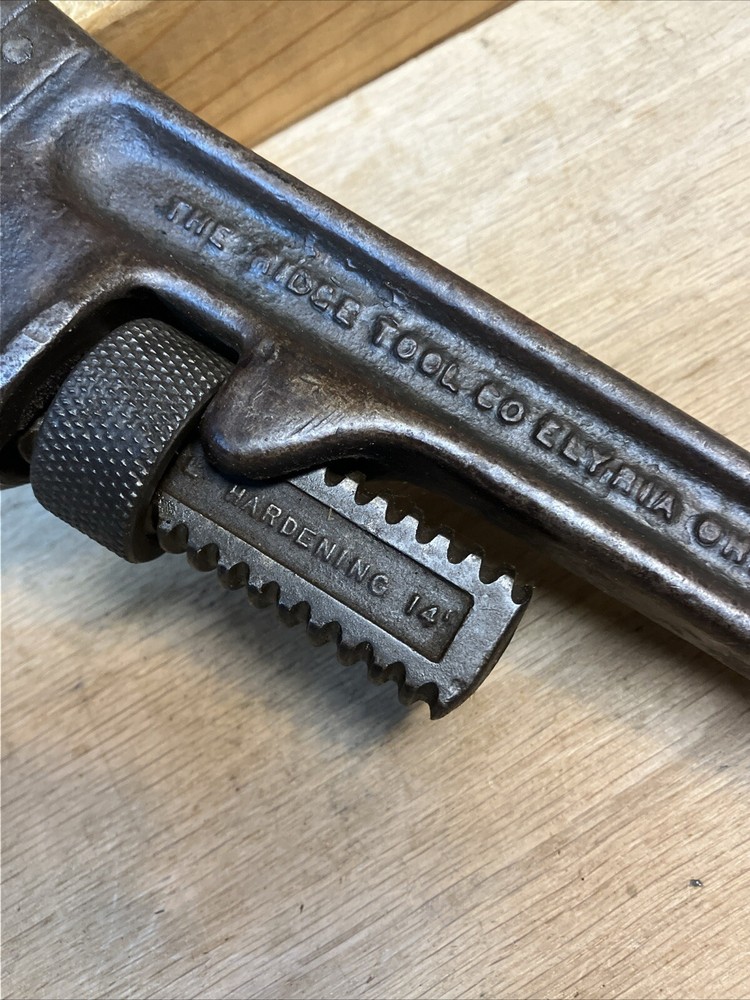 Vintage Rigid 14 Inch Pipe Wrench