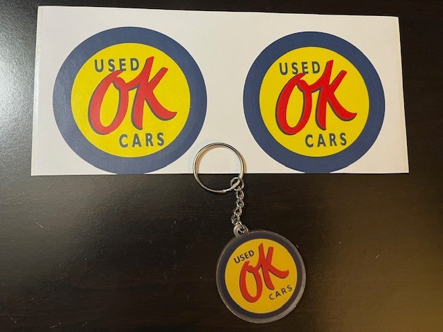 OK  Used Car Decals   PLUS... Keychain