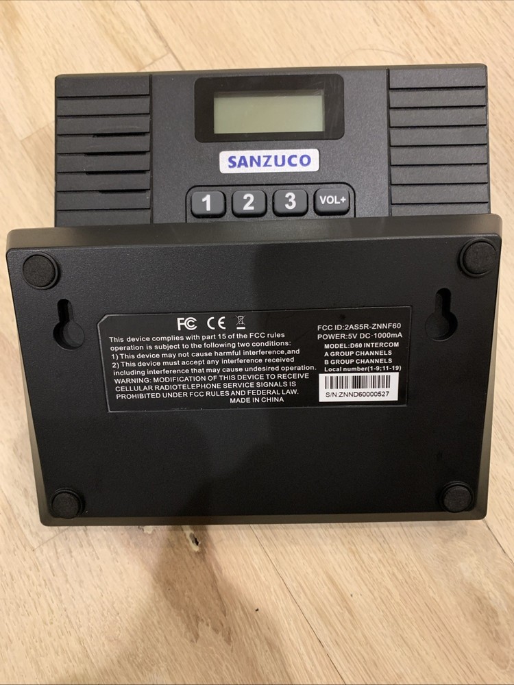 60D Intercoms Wireless for Home, Full Duplex Intercom System for House/Business,