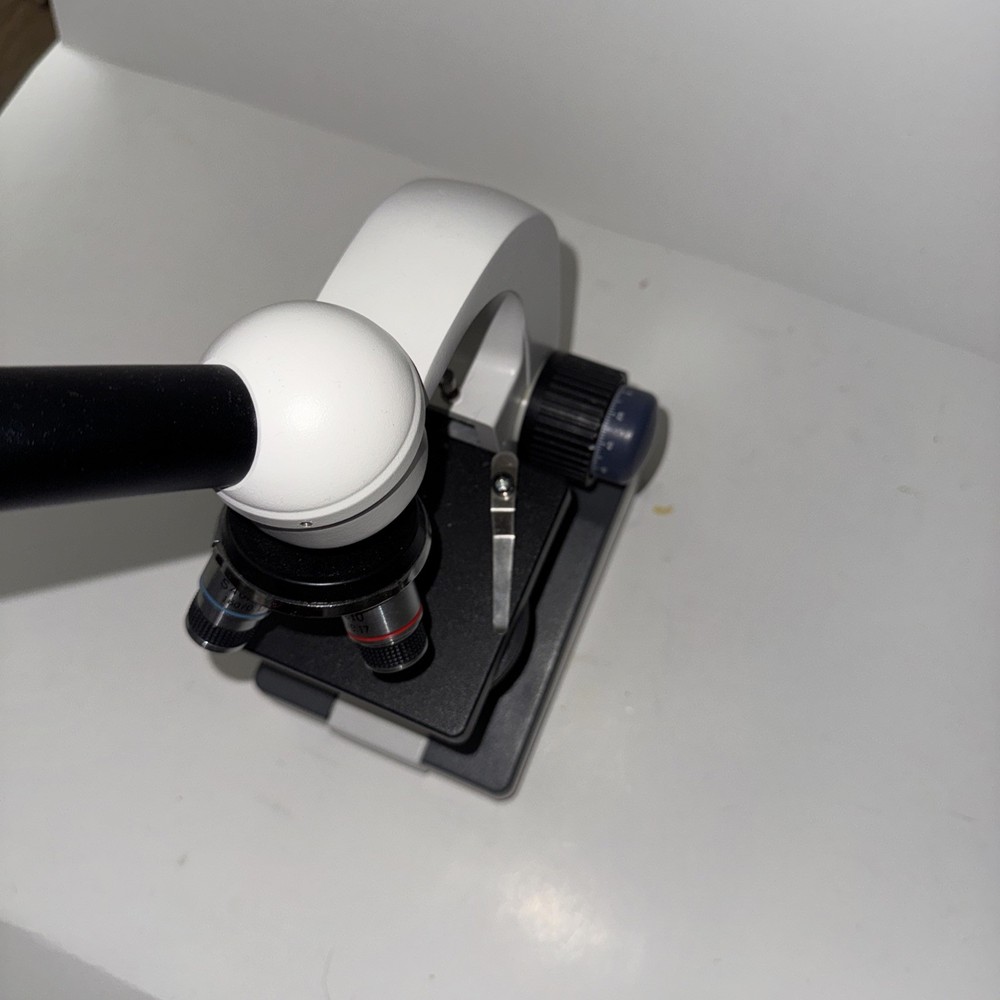 Amscope Microscope ! Missing Cords ! Medical Grade Black And White