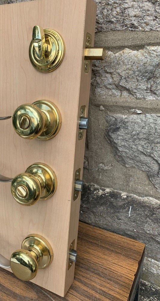 Kwik Set 4 Pack Main Front Entry Locking Keyed Dead Bolt Privacy & Hall & Closet