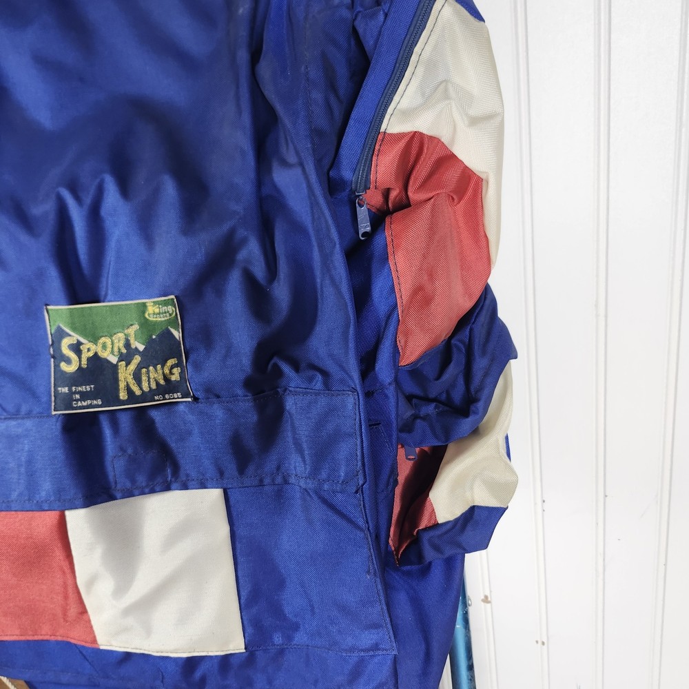 Vintage 1970ish RED, WHITE & BLUE EXTERNAL FRAME BACKPACK