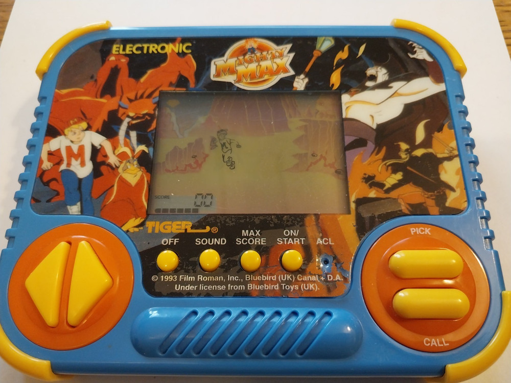 1990 Tiger Electronics Vintage Mighty Max Handheld Game System Original Rare