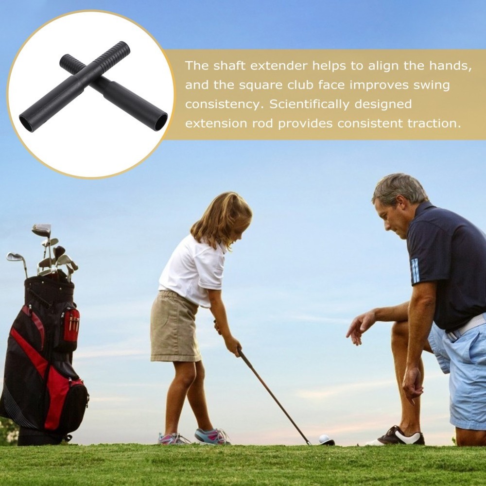 2 Pcs Golf Butt Extension Rods PP Material Spiral Shaft Stick