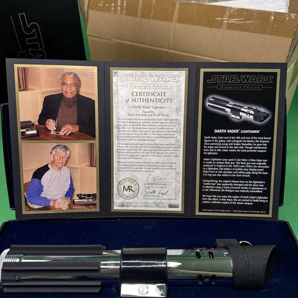Star Wars Master Replicas Darth Vader Lightsaber Limited Ed. READ DESCRIPTION