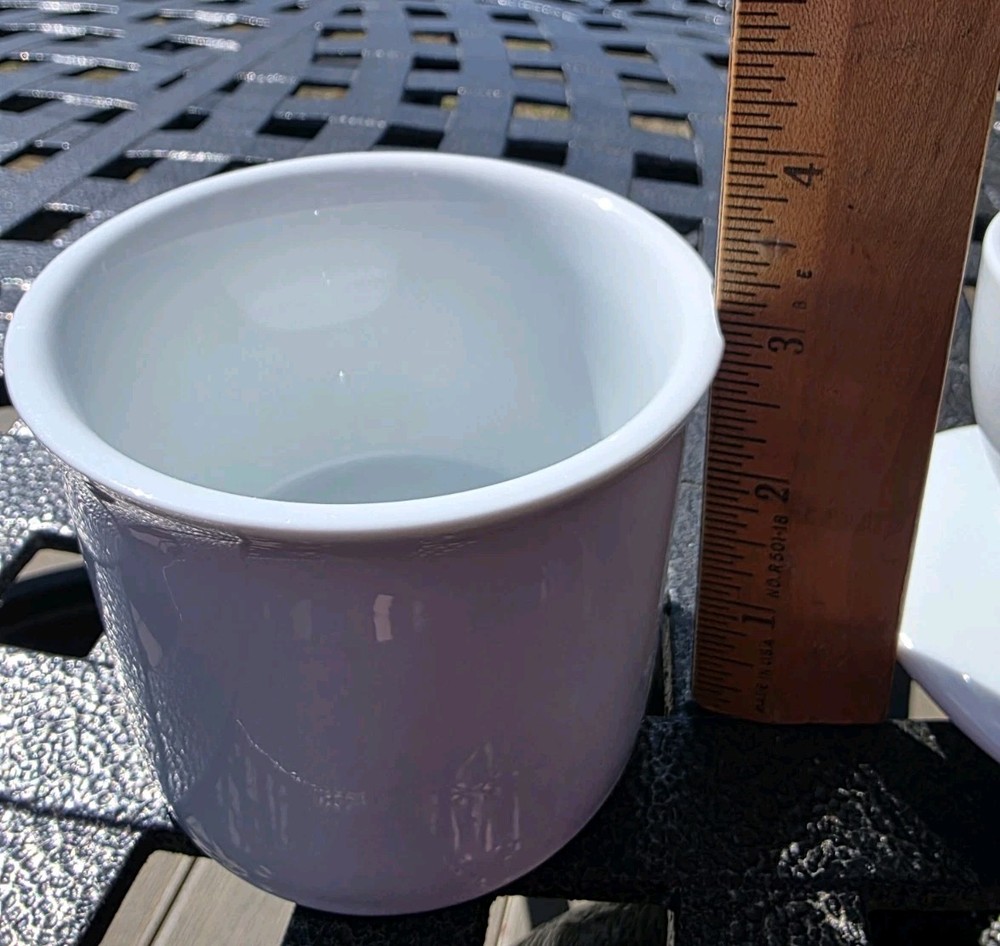 White Stoneware Butter Crock