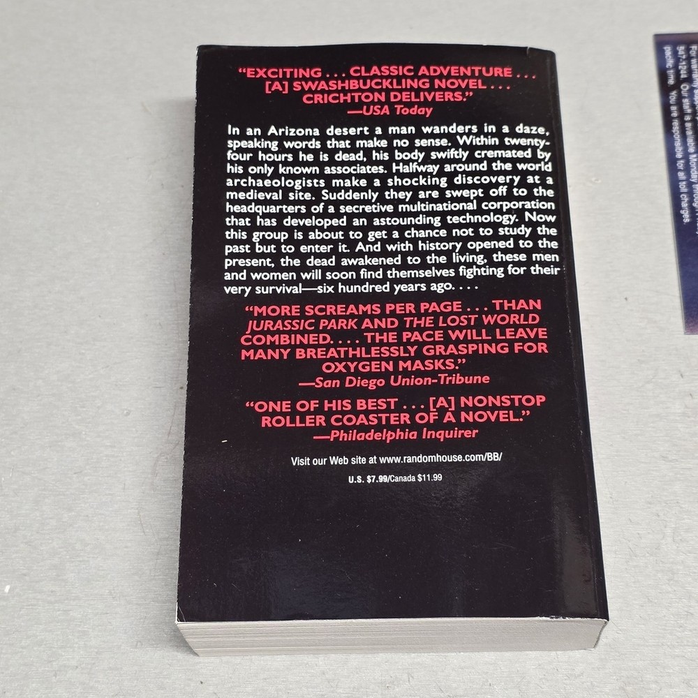 Timeline PC Game Big Box Michael Crichton Eidos Vintage Computer Game