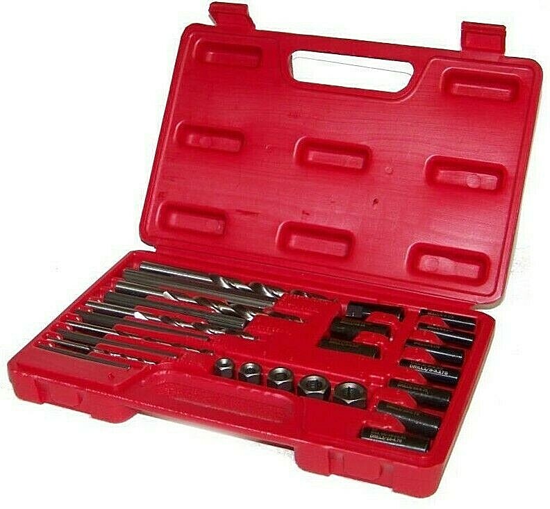 25 pcs Screw Extractor / Drill and Guide Set