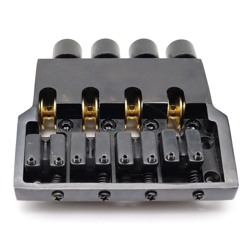 Headless 4 Strings Electric Bass Bridge Roller Tailpiece Fixed Hardtail Bridge