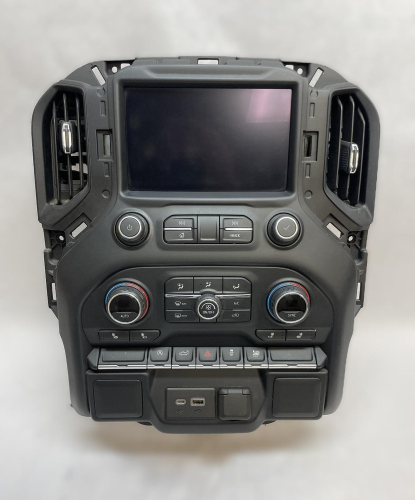 2019 CHEVY SILVERADO RADIO CONTROL PANEL w/DISPLAY CLIMATE CONTROL 84569064
