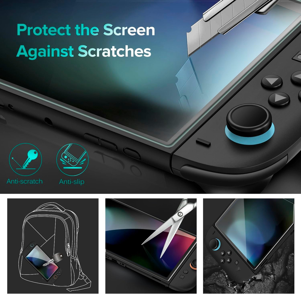 Ivoler 4-Pack Tempered Glass Screen Protector for Nintendo Switch 2 2025