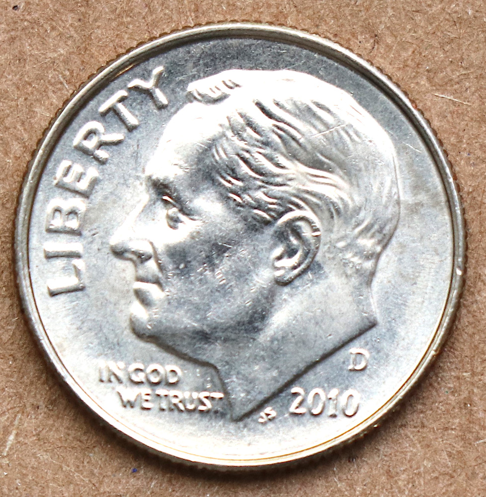 2010 D Roosevelt Dime BU
