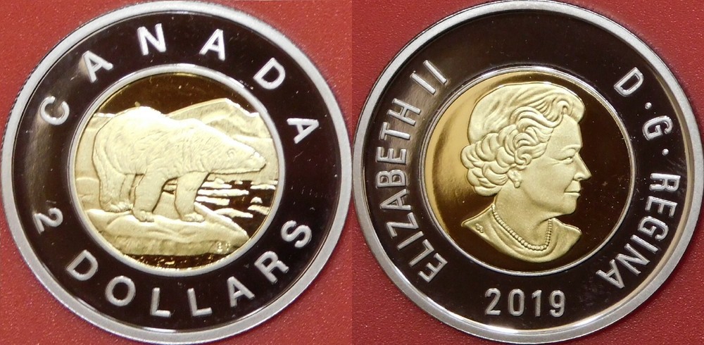 Proof 2019 Canada 2 Dollars From Mint's Set
