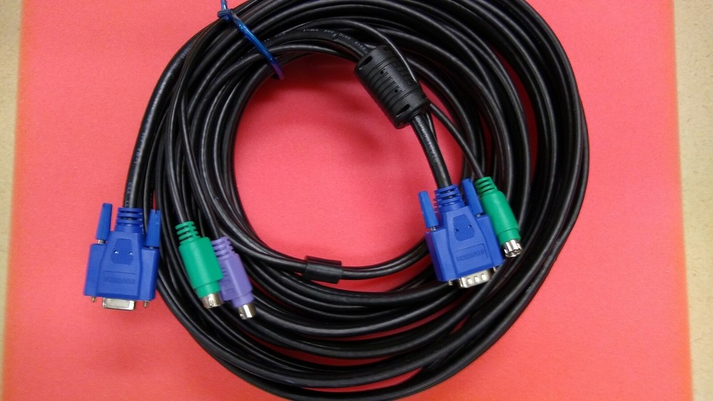 KVMPS2-25 Startech 25'   Black 3-in-1 PS/2 KVM  Cable