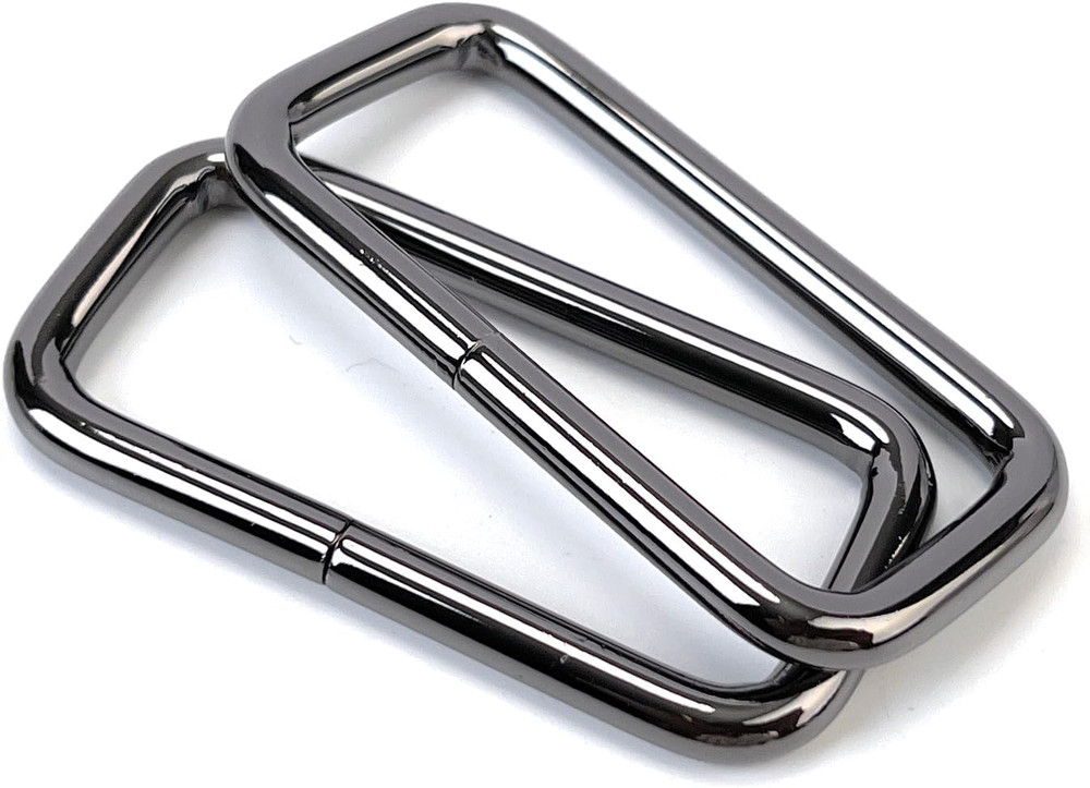 15 Pcs Metal Rectangle Rings Heavy Duty Non-Welded Iron Rectangular Buckle Loops