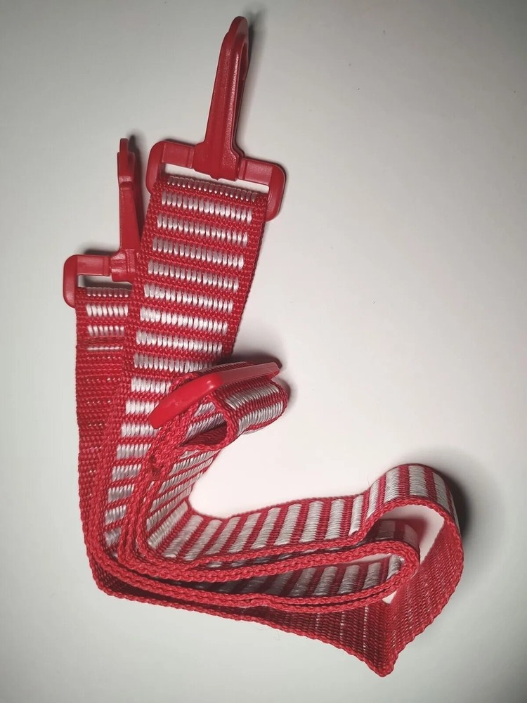 34" Luggage Strap Red White Nylon