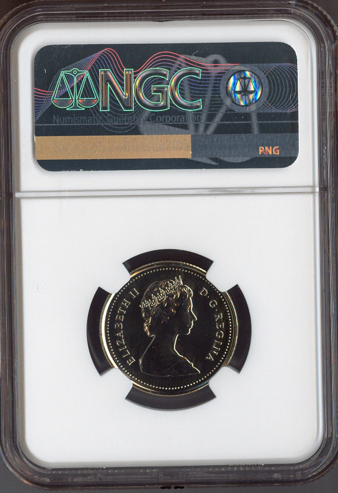 1987 Canada 25 Cents NGC MS67 Quality