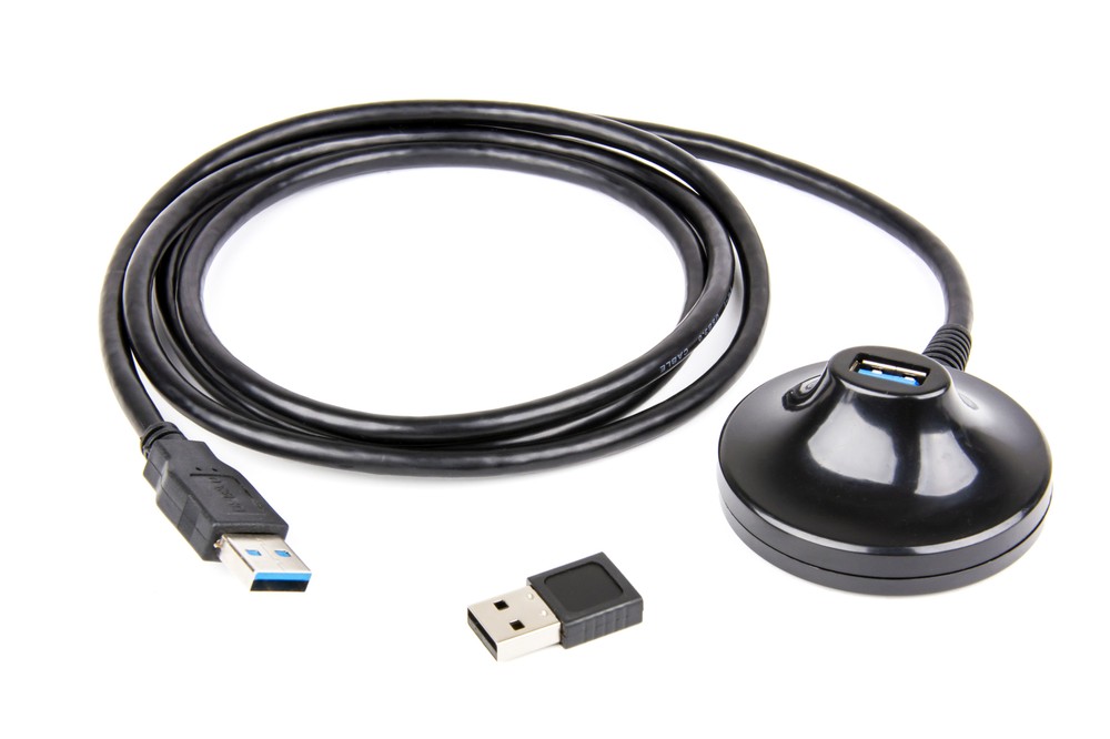 USB Fingerprint Reader and Extension Cable Combo for Windows Hello Biometrics