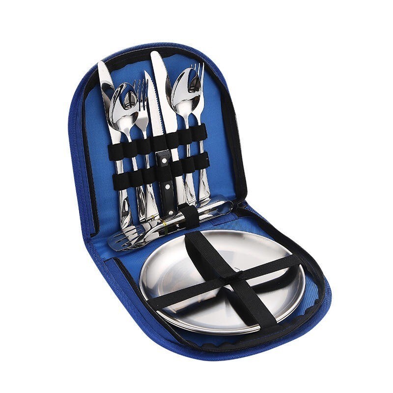 Camping Silverware Lightweight set & Fun Timepass Bowls Multi Pack
