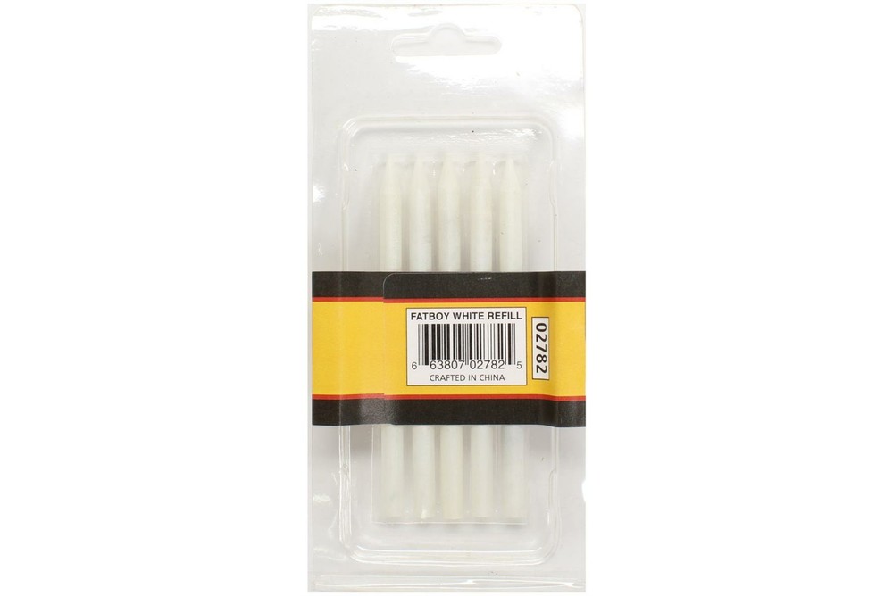 FastCap FatBoy Pencil White Soapstone Refill - 5pk