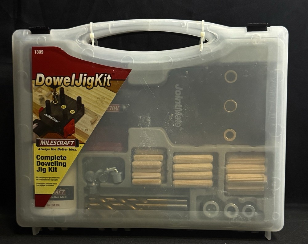 1309 DowelJigKit - Complete Doweling Kit with Dowel Pins and Bits