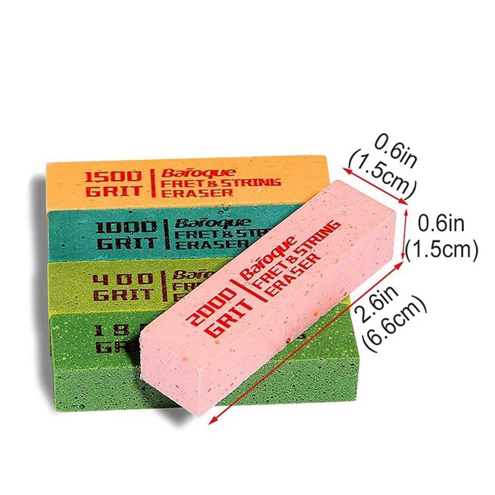 5x Baroque Fret Erasers Luthier Tools Frets Polish Tools Kits