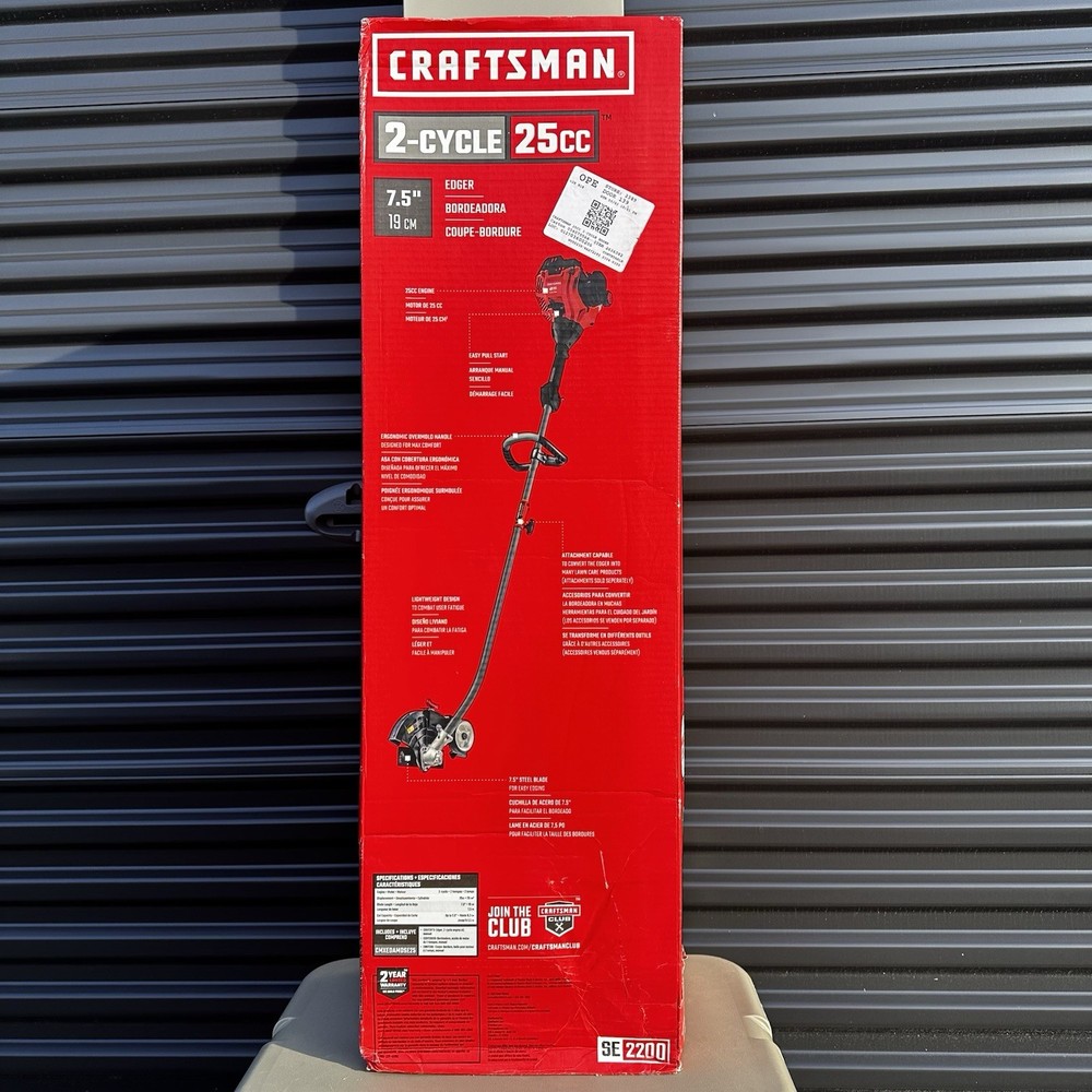 Craftsman 17" 25cc 2-Cycle Gas String Grass Trimmer Weedwacker
