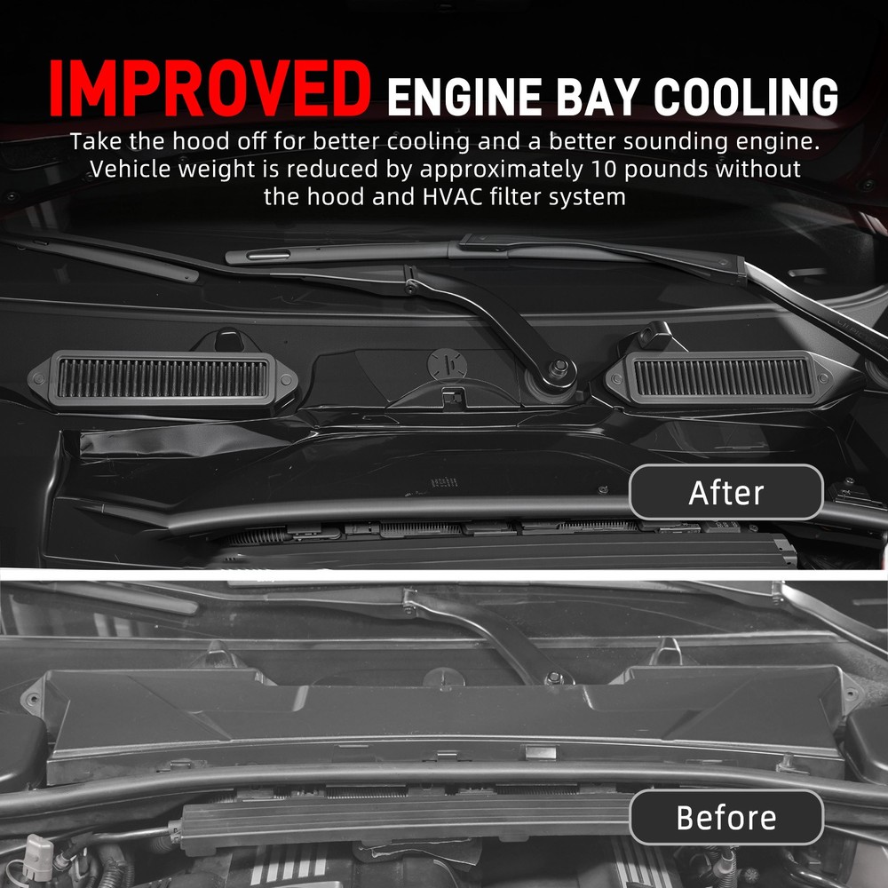 Cabin Air Cowl Filters & Weather Guards For BMW E90 E91 E92 E93 E88 E82 E84 X1