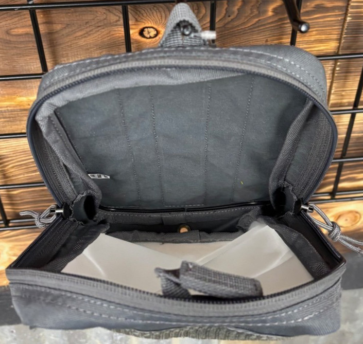 First Tactical 6 X 10 Internal Organizer Pouch Asphalt