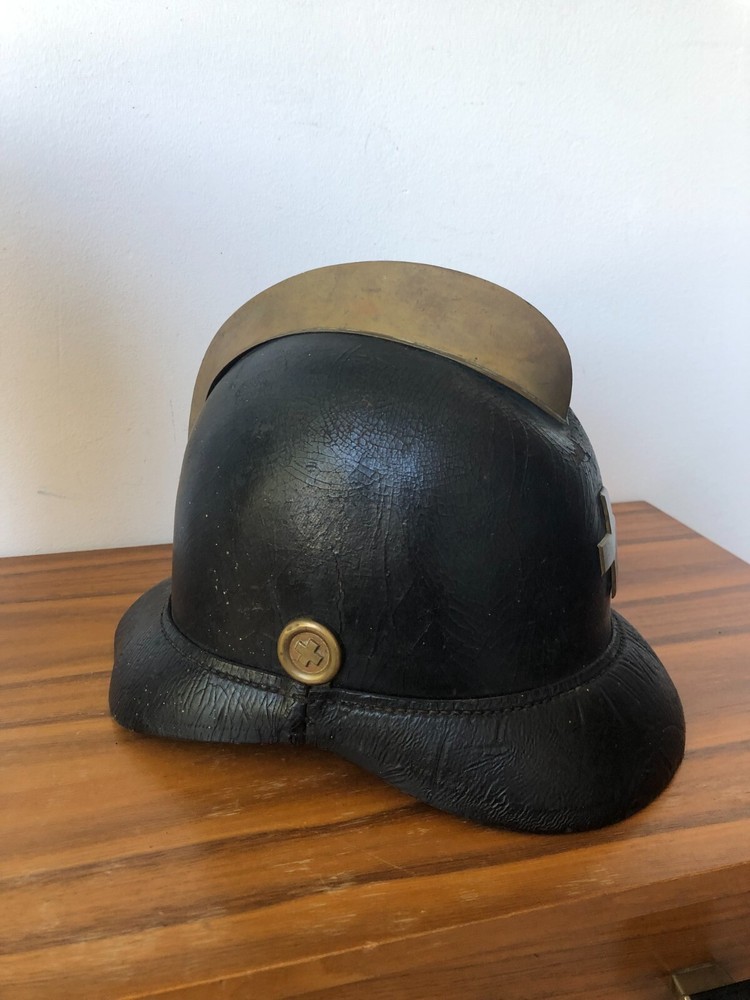 SWISS leather FIRE helmet 1900's
