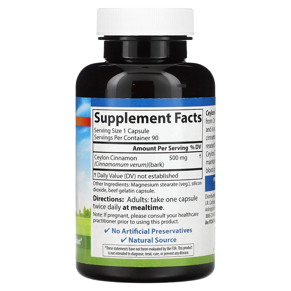 Ceylon Cinnamon, 90 Capsules