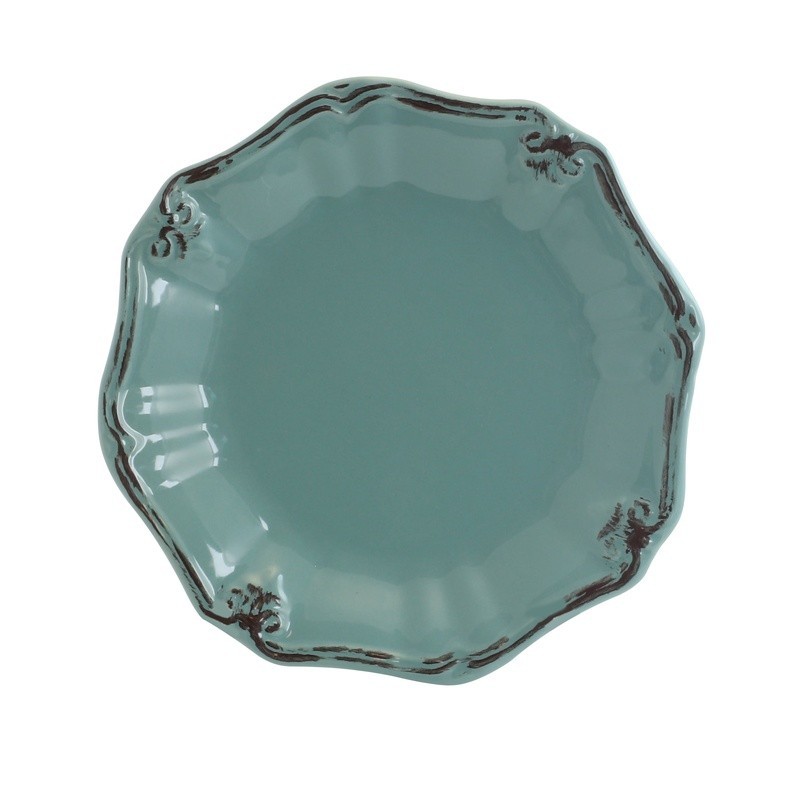 Fleur De Lys 20 Piece Dinnerware Set Stoneware Dishwasher Microwave Oven Safe US