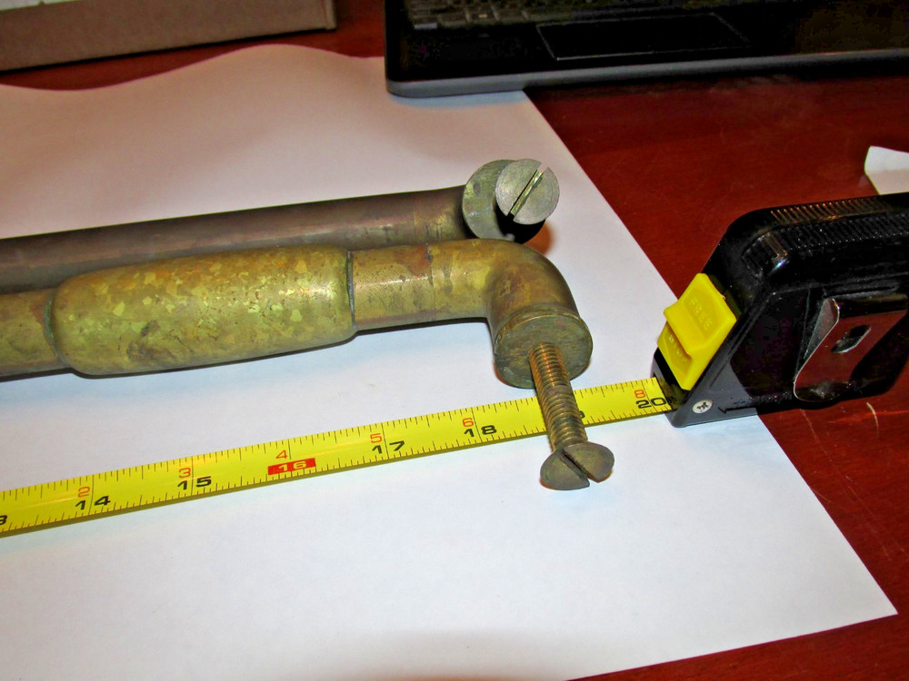 Vintage THEATRE SOLID BRASS DOOR PUSH BAR PAIR 1920'S