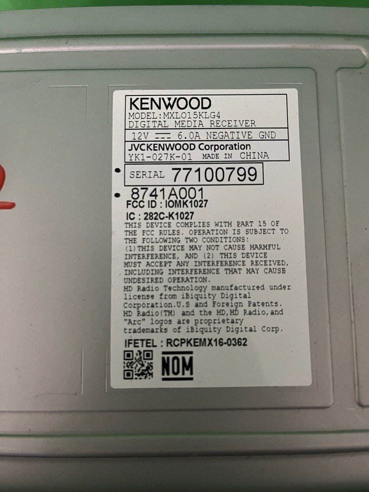 2016-2018 Mitsubishi Outlander Information Display Screen OEM