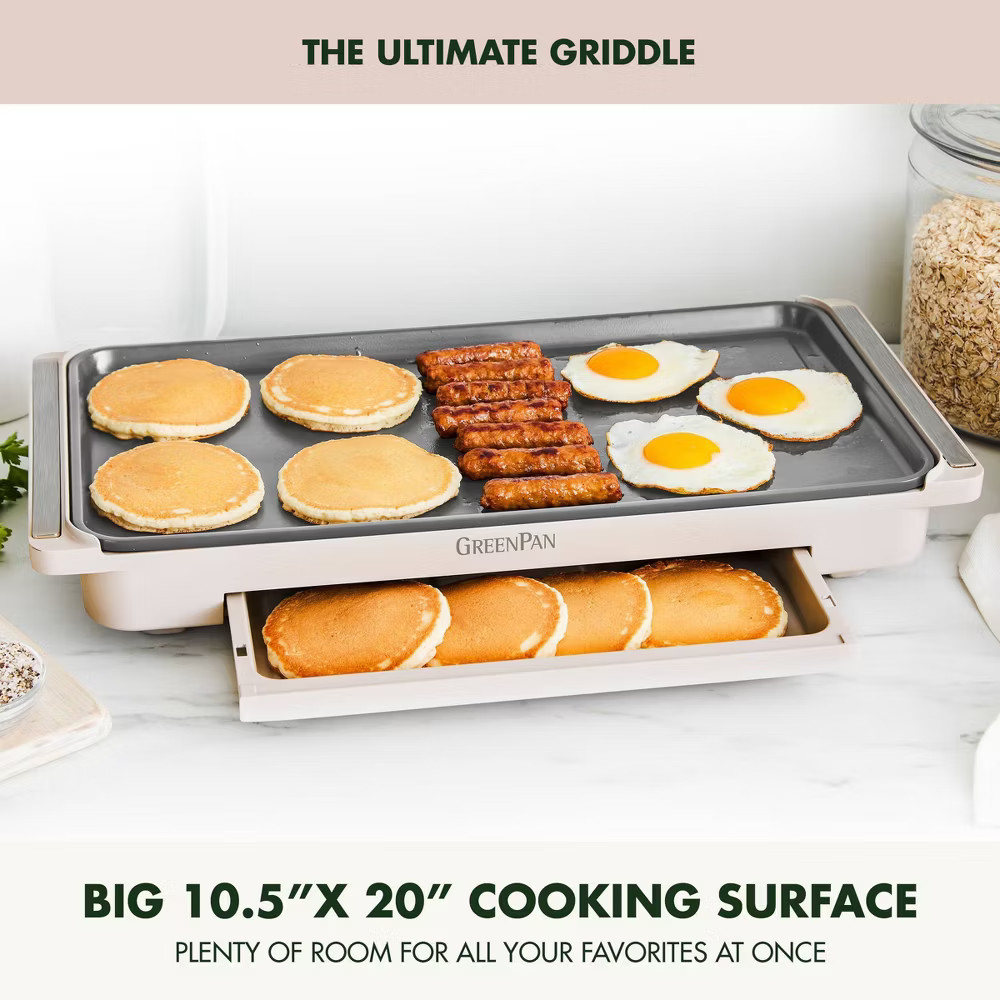 GreenPan Advanced Griddle with Warming Drawer