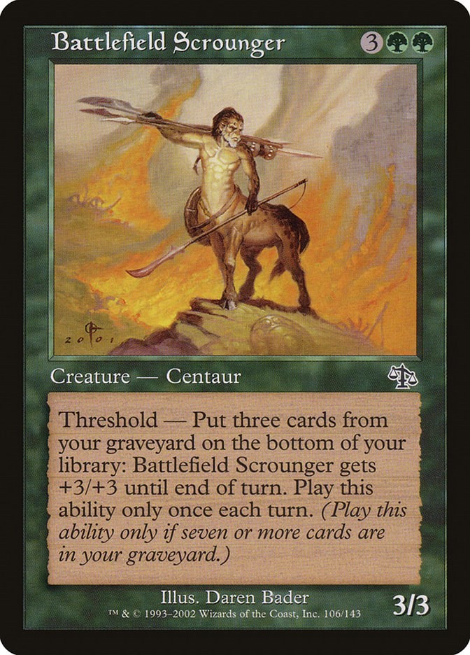 Battlefield Scrounger Judgment 106 MTG MP