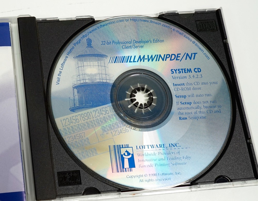 LOFTWARE Label Manager LLM-WIN32PDE/NT Pro Barcode Printing Software CD 3.4.2.3