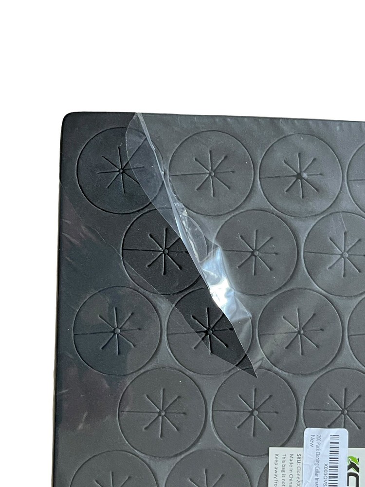 XCel 2" Inch Foam Rubber Root Cloning Guard Collar Inserts 200 Pack Black